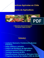 Buenas Practicas Agrícolas en Chile Ministerio de Agricultura