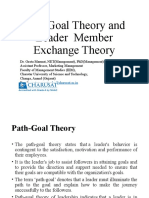 Path Goal Theory and Leader Member Exchange Theory: Geetamarmat - Mba@charusat - Ac.in