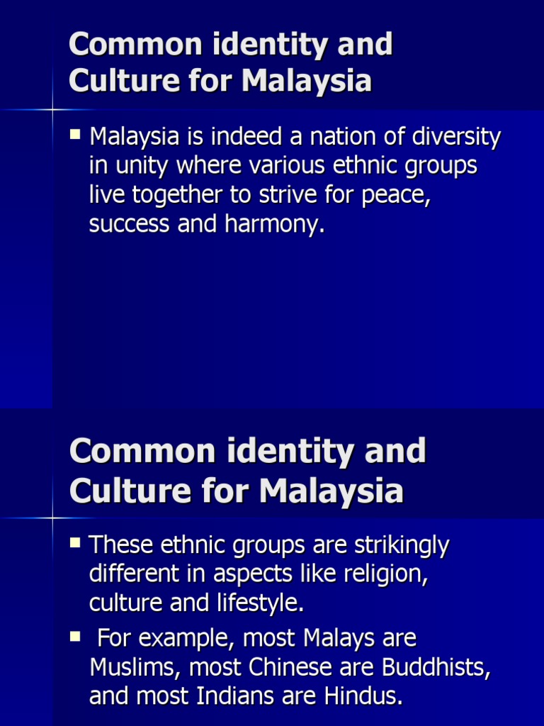 Malaysia's Multicultural Identity and Unity | PDF | Malaysia ...