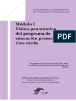 Guía de educación preescolar: Visión general del programa