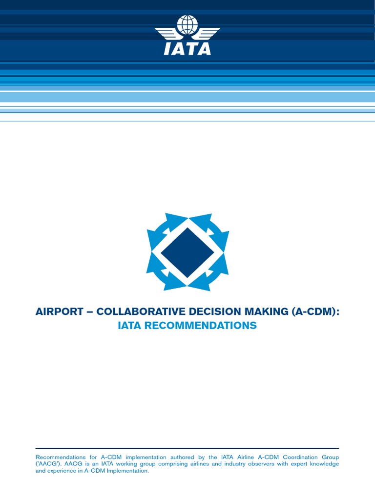 Iata Acdm Recommendations v1 | PDF | Air Traffic Control | Airport