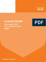 163028 Cambridge Learner Guide for Igcse First Language English