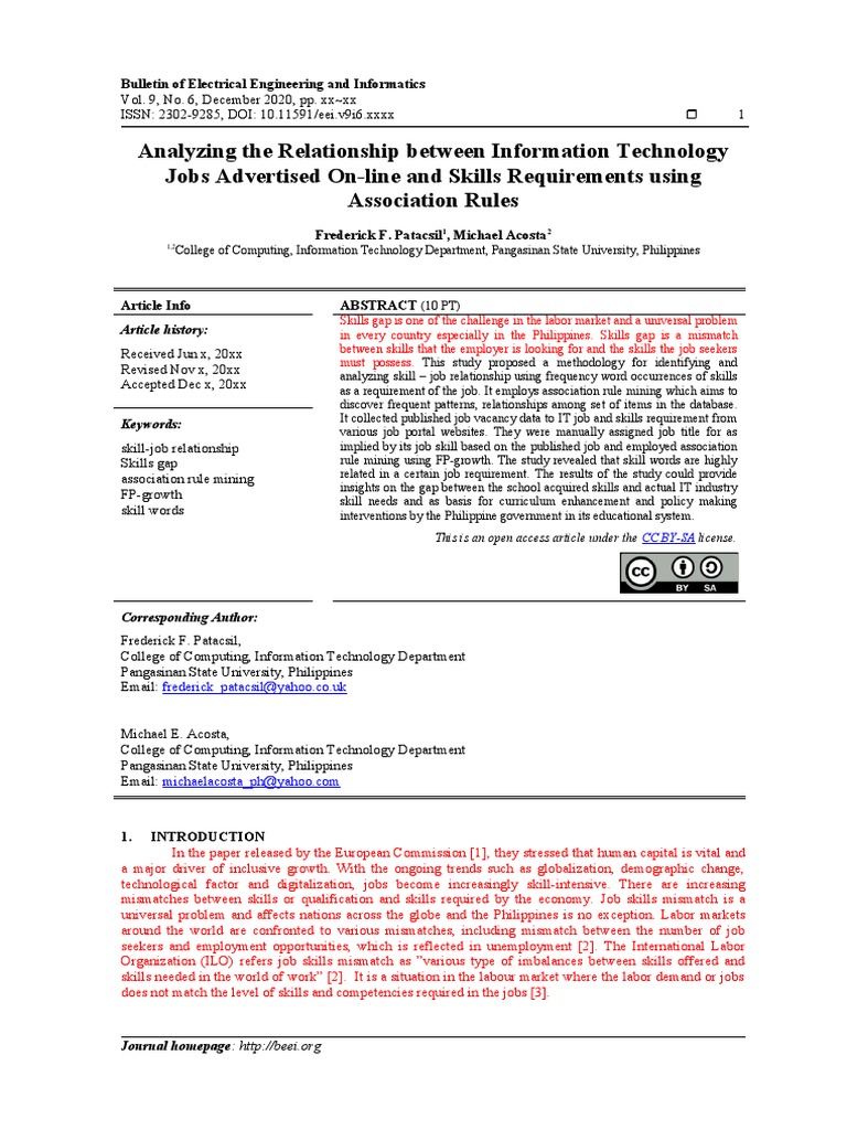 Analyzing The Relationship Between Information Technology Jobs ...