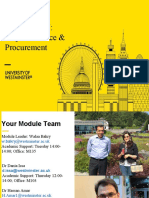 7PJMN004W: Project Finance & Procurement