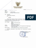 703 Cap Ketua Und kpd KPU Provinsi terlampir Perihal Rakor Evaluasi Pemungutan & Penghitungan Suara Tahun 2020