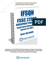 IFSQN FSSC Development Program Food Safety Management System Start-Up Guide Sample