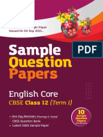Arihant English Sample Paper