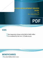 Integrated Child Development Services (ICDS) : by Mrs. Athira B Prasad