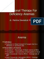 Nutritional Therapy For Deficiency Anemias