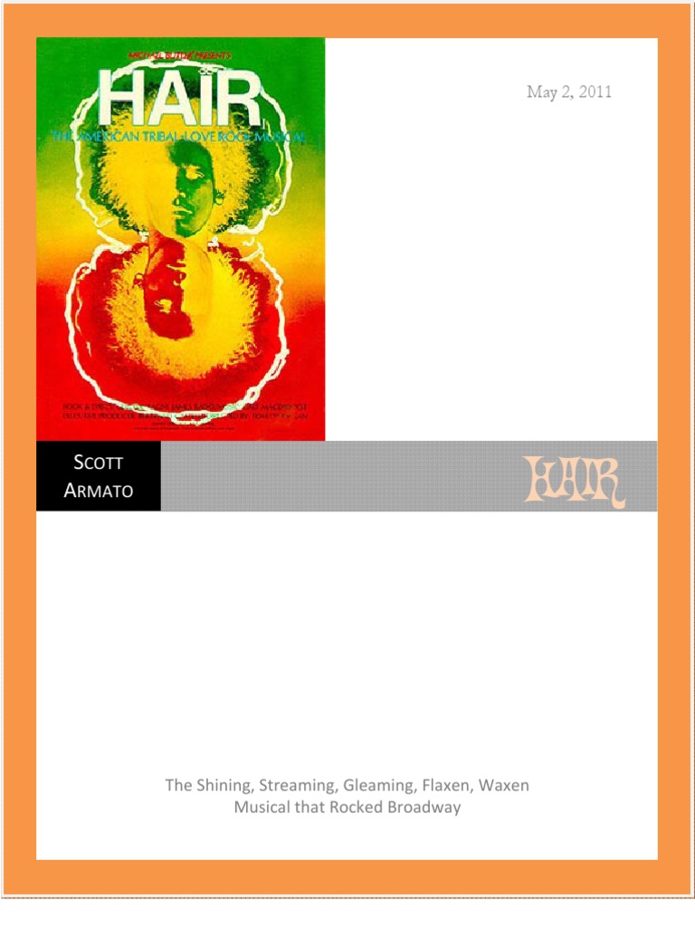 Hair The Shining, Streaming, Gleaming, Flaxen, Waxen Musical That