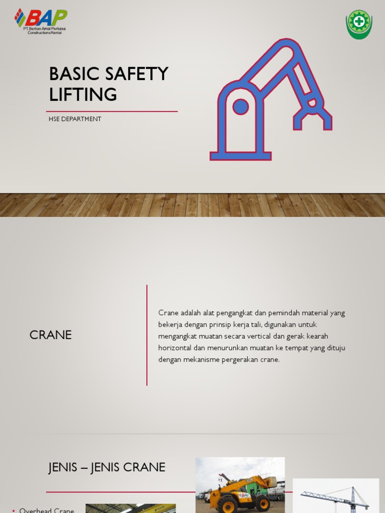 Materi Basic Safety Lifting PDF