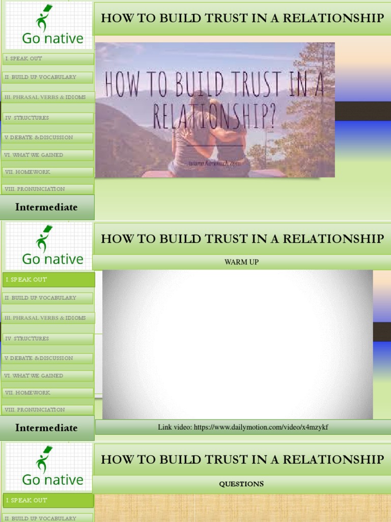 Building Trust in Relationships Guide | PDF | Cognitive Science ...