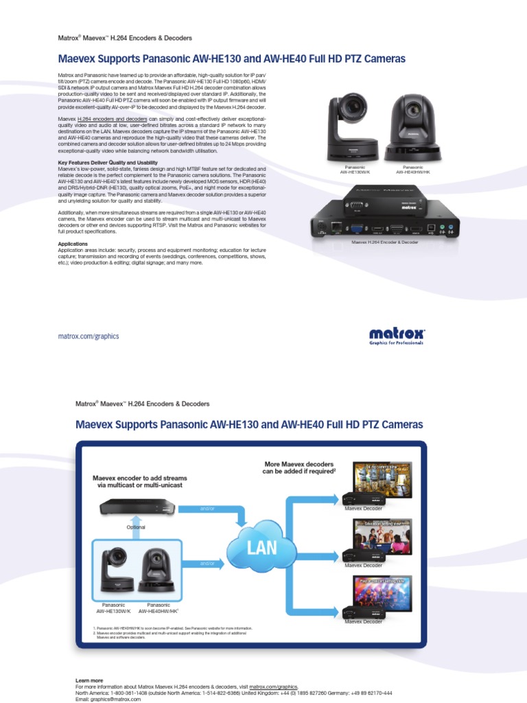 Panasonic Ip Camera PDF Codec Data Compression
