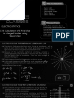 Calculation of E-Field Due Charged Bodies Using Gauss' Law