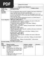 7A 3rd Lesson Plan