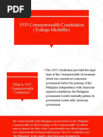 1935 Commonwealth Constitution (Tydings Mcduffie)