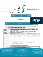 Daily News Simplified - DNS Notes: SL. NO. Topics The Hindu Page No