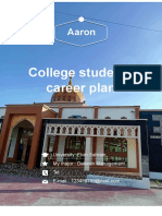 College Student Career Plan Summary