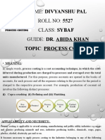 Cost Accounting - Process Costing