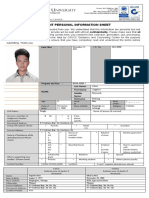 Student Personal Data