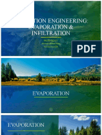 Irrigation Engineering: Evaporation & Infiltration