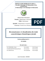 Reconnaissance Et Classification Des Traits Caractéristiques Biométriques Faciale