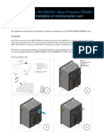 Communication card installation (RJ601E)