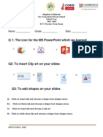 Grade 2 Practice Sheet - ICT