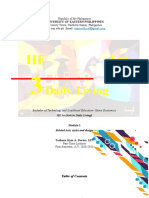 Arts in Daily Living: Republic of The Philippines University Town, Northern Samar, Philippines Web: Uep - Edu.ph. Email