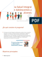Programa Salud Integral de Adolescentes y Jóvenes (Con Imágenes)