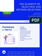 K5 The Element of Selection And Method Selection