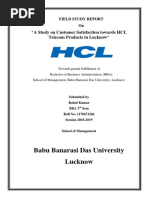 A Study On Customer Satisfaction Towards HCL Telecom Products in Lucknow