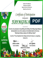 Juan Miguel B. Javier Certificate