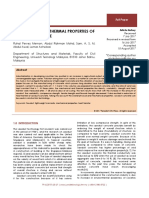 Mechanical and Thermal Properties of Sawdust Concrete