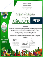 Niño Louis E. Fortes Certificate