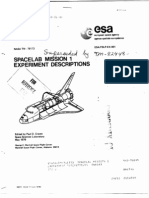 Spacelab Mission 1 Experiment Descriptions