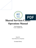 Shared Services Center: Operations Manual