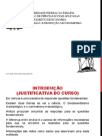 Mtodos Quantitativos Economia - 1 Aula