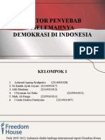Faktor Penyebab Melemahnya Demokrasi Di Indonesia (Kelompok 1) (1)
