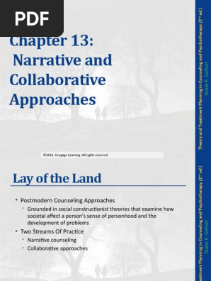 chapter 13 narrative and collaborative approaches pdf psychotherapy narrative