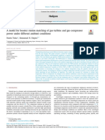 A Model For Booster Station Matching of Gas Turbine and Gas Compressorpower Under Different Ambient Conditions