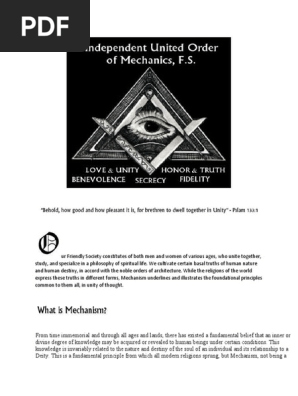 Order of Mechanics