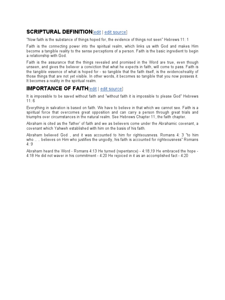 Scriptural Definition: Edit Edit Source | PDF