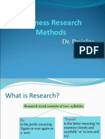 Business Research Methods: Dr. Prajakta