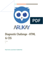 Diagnostic Challenge - HTML & CSS: Paula Convers, Laura García & Isabella Mora