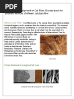 Assignment On Coir Fiber. Discuss About The Polymeric Structrue of Different Cellulosic Fiber.