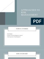 RM - Approaches To Risk Management