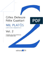 Deleuze g Guattari f Mil Platos Capitalismo e Esquizofrenia Vol 2