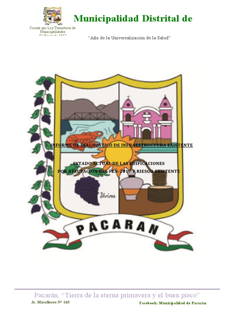 Diagnóstico de Infraestructura Educativa en Pacarán | PDF | Materiales ...