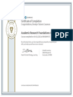 CertificateOfCompletion - Academic Research Foundations Quantitative